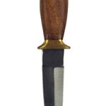 The Celtic Croft Rustic Wood Handled Sgian Dubh (Brown Sheath)