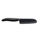 Kyocera Advanced Ceramic Revolution Series Mini Santoku Knife, Black Blade, Black Handle, 4.5-Inch