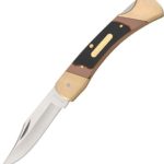 Old Timer 7OT Cave Bear 8.7in Stainless Steel Traditional Folding Knife with 3.9in Clip Point Blade and Sawcut Handle for Outdoor Hunting Camping and Everyday Carry