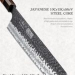 HOSHANHO 9 Inch Kiritsuke Chef Knife, Japanese Hand Forged 9 Layers 10Cr15CoMoV High Carbon Steel Kitchen Knife, Professional Chef’s Knife with Ergonomic Rosewood Handle