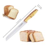 Bread Knife, Ohola 8 inch Serrated Bread Knife for Homemade Bread, Bread Cutter for Slicing Bagels, Cake (Latest Fun Design)