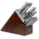 J.A. Henckels International Self-Sharpening Knife Block Set – Forged Stainless Steel Modernist – 20 Piece