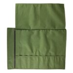 Cast Leather Co., Knife Roll Bag with Detachable Shoulder Strap, Portable Storage for Specialty Knives with 10 Pockets, Protect Sharp Cooking Items, Water Resistant Canvas, Olive