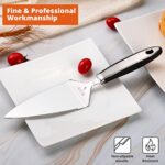 Red-Hit Cake Cutter and Pie Server, Stainless Steel Angled Spatula with Serrated Blade, Professional Wide Cake Cutter Slicer for Baking, Perfect for Cakes, Desserts and Brownies