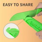 HUNTER.DUAL Knife Set, 12-PC Colorful Kitchen Knife Set, 6 Sharp Kitchen Knives with Built-in Sharpener Covers for Cooking, Cutting&Chopping (Multicolor)