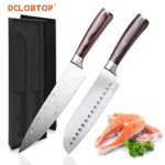 Pro Kitchen Knife 8 inch chef knife and 7 inch kitchen knife High Carbon Stainless Steel Ergonomic Equipment chef’s knives 2 piece
