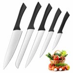 Vestaware Knife Set/Kitchen Knvies,Kitchen Knife Set with Carving Utility Chef Bread and Paring Knives – 5 Piece High Carbon Stainless Steel Cutlery Knives Set