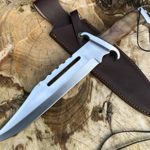 Perkin | 16 Inches Fixed Blade Hunting Knife | Bowie Knife | Leather Sheath