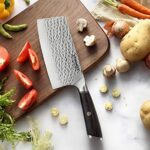 Ytuomzi Meat Cleaver Knife 7-inch, Chinese Chef’s Knife for Kitchen, High Carbon German Stainless Steel Vegetable Chopping Knife for Home & Restaurant, Ergonomic Handle, Gift Boxed (7-inch Cleaver)