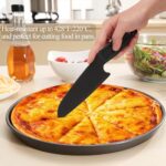 Nylon Knife for Nonstick Pans, Professional Safe Knife for Kids, Nonstick Kitchen Knife Heat-resistant Best for Cutting Pizza, Bread, Brownies, Cakes, Cheese, Pie etc. (Flat)