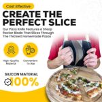 Kitchen TX Premium Mezzaluna Knife – Sharp Stainless Steel Rocker Knife with Cover – Pizza Slicer, Mezzaluna Chopper, Vegetable Cutter, Salad Chopper & Mincer – Dishwasher Safe & Easy to Clean