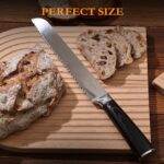 XJHEYLZ Sourdough bread knife, Bread slicer for homemade bread,Serrated Knife with Stainless Steel,Sourdough,Cake cutter, 8-inch