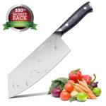 8 Inch Cleaver Knife, Chinese Butcher Knife, Professional Butcher Cleaver High-Carbon Stainless Steel with Ergonomic Handle for Meat & Vegetables
