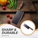 Darth Vader Ultra Sharp Never Chip Kitchen Knives, Chinese heavy-duty boning knife, High Carbon Stainless Steel Butcher Knife with Wooden Handle for Meat Cutting Vegetable Restaurant, Kitchen (1)